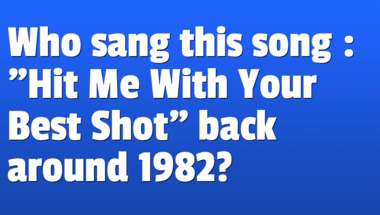 Quiz about songs from the 1980s
