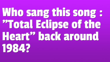 Quiz on songs from the 1980s