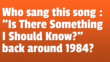 Quiz on songs from the 1980s