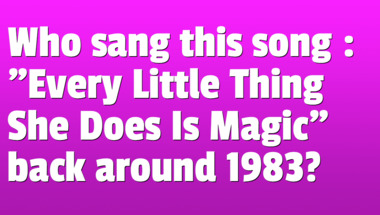 Quiz on songs from the 1980s