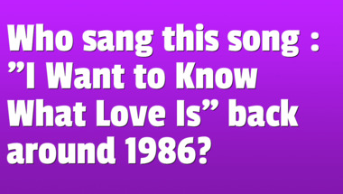 Quiz on songs from the 1980s