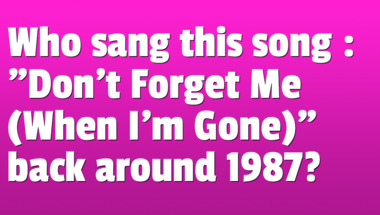 Quiz on songs from the 1980s