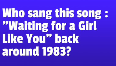 Quiz on songs from the 1980s