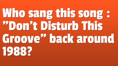 Quiz about songs from the 1980s