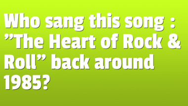 Quiz on songs from the 1980s