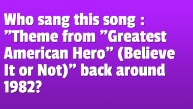 Quiz on songs from the 1980s