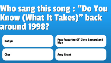 Quiz on Music from the 1990s