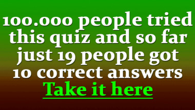 Trivia Quiz on a Variety of Topics