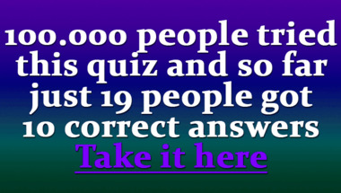 Trivia Quiz: General Knowledge