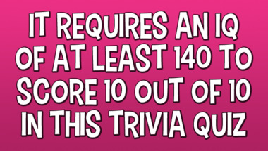 Trivia Quiz : Can you score 7 out of 10?