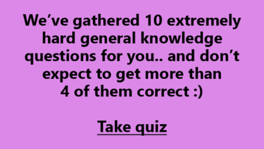 General Trivia Quiz