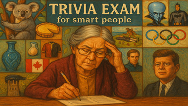 Quiz consisting of general trivia
