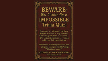 Mixed trivia quiz for smart people