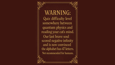 Trivia quiz for general knowledge