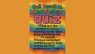 General Trivia Quiz with 10 fun questions