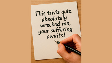 Trivia quiz for you