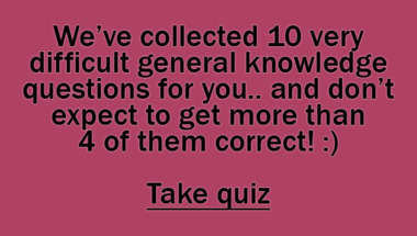 General trivia quiz for smarties