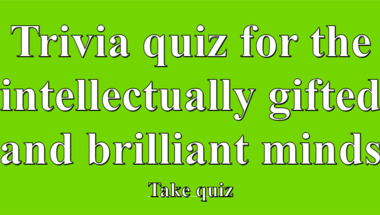 Test your knowledge with this general trivia quiz