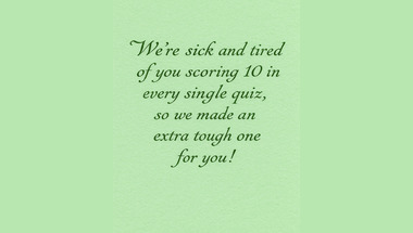 Trivia quiz for smart people