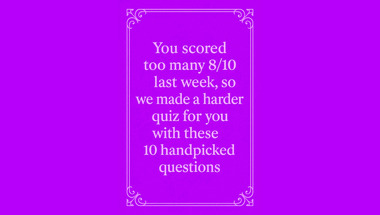 General trivia quiz for 65+