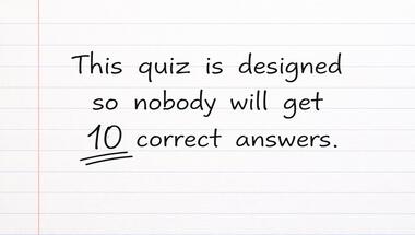 10-question general knowledge challenge